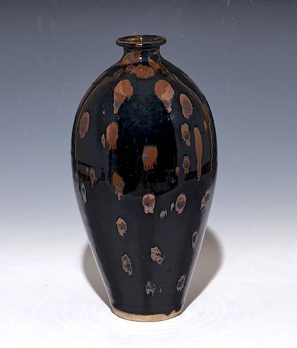 DING-TYPE RUSSET-SPLASHED BLACK GLAZED