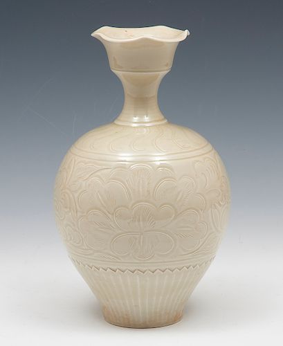 IMPORTANT CARVED TING WARE 'PEONY'