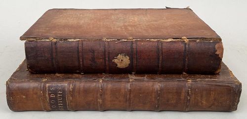 TWO 18TH CENTURY ENGLISH LAW BOOKScomprising 381fe4