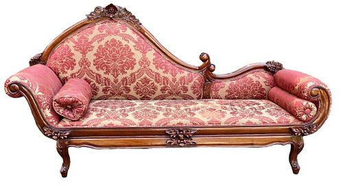 CLASSICAL CARVED MAHOGANY SERPENTINE