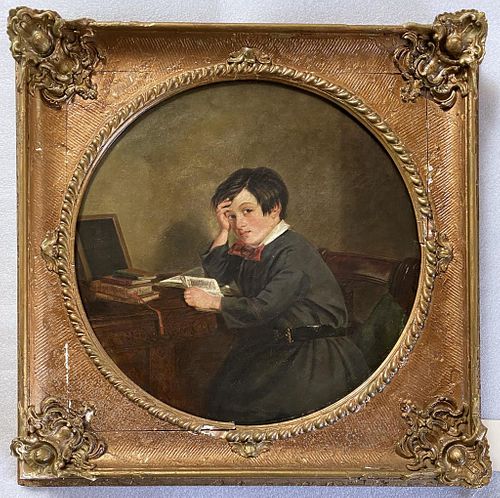 J DUVALL O C PORTRAIT BOY STUDYING John 38206b