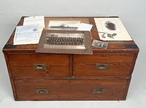AMERICAN PINE SEAMAN'S CHEST W/DOCUMENTATIONcollateral