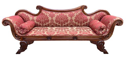 CLASSICAL CARVED MAHOGANY SOFAwith 3820b2