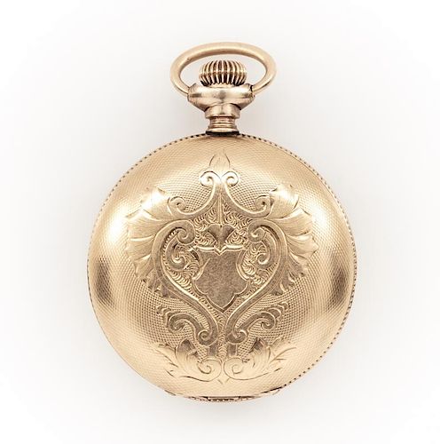 14K YELLOW GOLD ANTIQUE POCKET WATCH