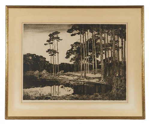 ARTS AND CRAFTS ENGRAVING FOREST 382157