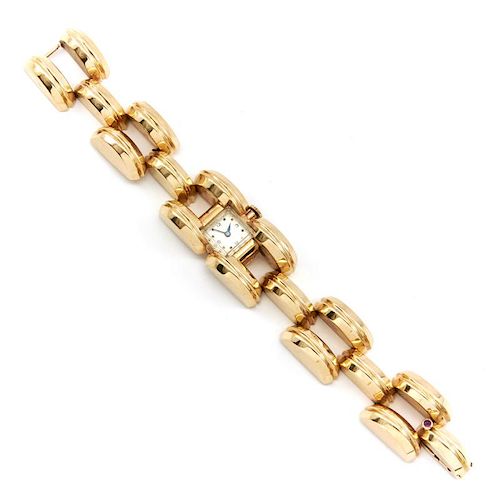 14K YELLOW GOLD LADIES TANK-TRACK