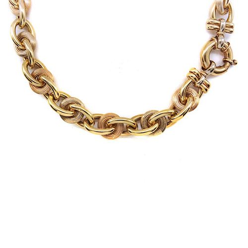 14K YELLOW & ROSE GOLD HEAVY CHAIN