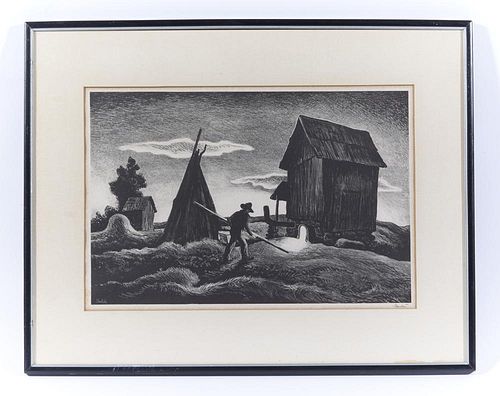 THOMAS HART BENTON, LITHOGRAPH,