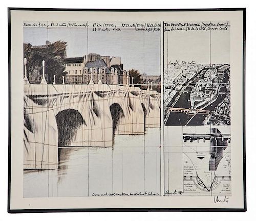 CHRISTO, PONT NEUF WRAPPED OFFSET