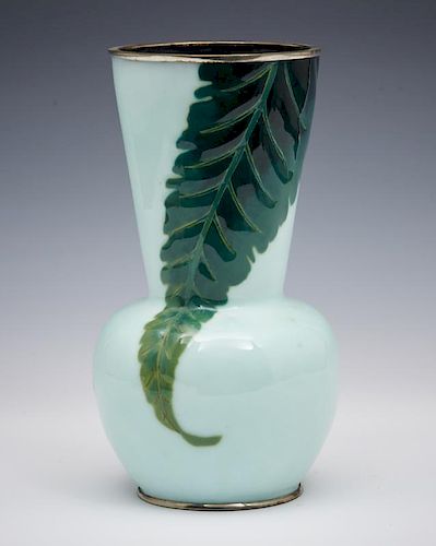 JAPANESE CLOISONNE VASE WIRELESS  382299