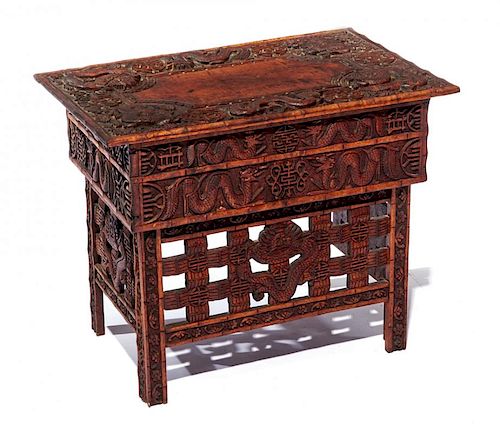 PORTABLE CHINESE CARVED   3822ca