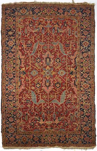 ANTIQUE HERIZ CARPET, APPX 9'6"