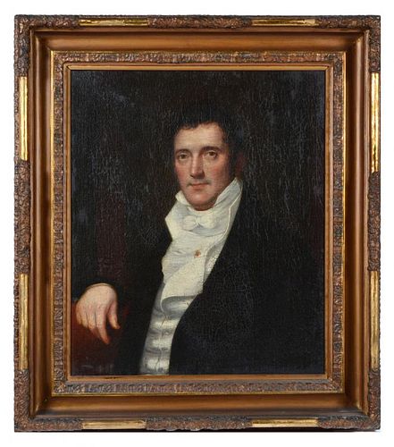 AMERICAN SCHOOL PAINTING PORTRAIT 38233c