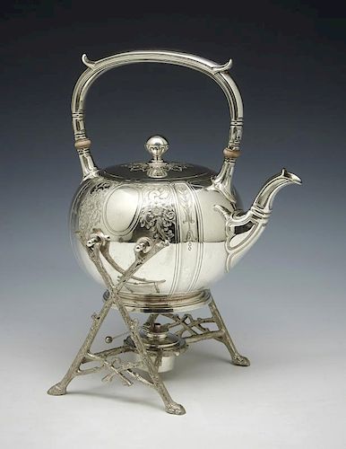 GORHAM STERLING TEAPOT WITH ASSOCIATED 382349