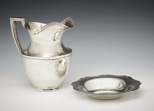 STERLING SHREVE & CO PITCHER AND BOWLSterling