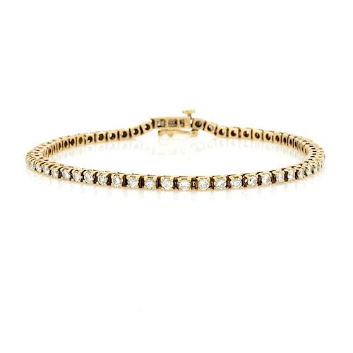 14K YELLOW GOLD AND DIAMOND TENNIS 382391