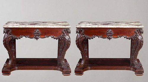 19TH C CHINESE EXPORT CONSOLE TABLESA