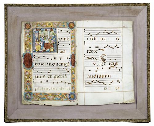 ILLUMINATED MANUSCRIPT C 1400 1500 Illuminated 3823c8