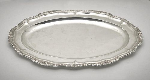 MEXICAN STERLING LARGE OVAL TRAY  3823c2