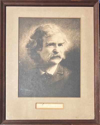 SAMUEL CLEMENS (MARK TWAIN) SIGNATUREwith