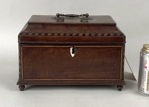 FINE GEORGE III INLAID MAHOGANY