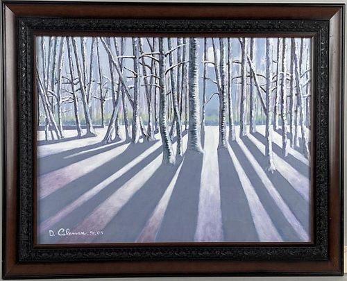 D. COLEMAN O/C "CONNECTICUT WOODS"signed