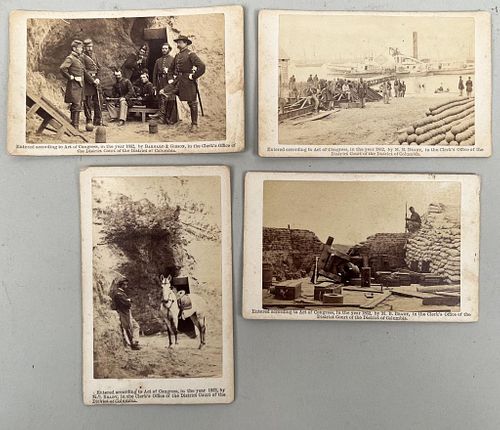 FOUR MATHEW BRADY CIVIL WAR "BRADY