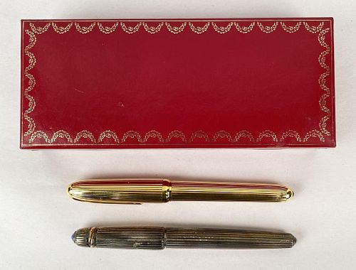 TWO VINTAGE CARTIER PENScomprising