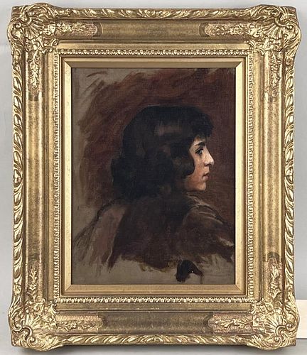 PORTRAIT STUDY OF YOUNG GIRL O Cbust 3824d2