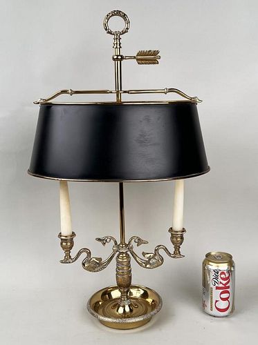 CONTINENTAL BRASS TWO-LIGHT BOUILLOTTE