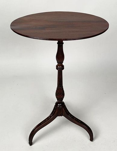 FINE GEORGE III CARVED OVAL TOP