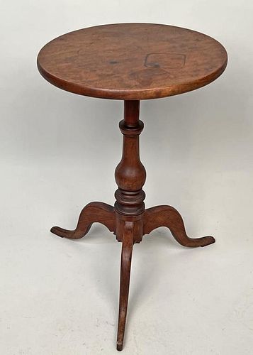 AMERICAN CHERRYWOOD ROUND TOP CANDLESTANDwith 38259f