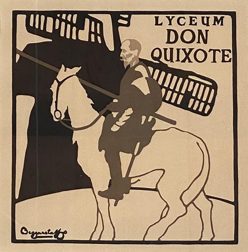 BEGGARSTAFF DON QUIXOTE LITHOwith 3825a2