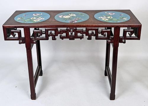 CHINESE ROSEWOOD ALTAR TABLE CLOISONNE 3825bc