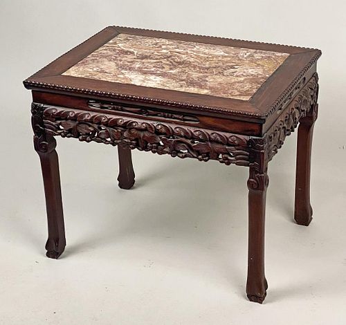 CHINESE CARVED ROSEWOOD M T STANDwith 3825df