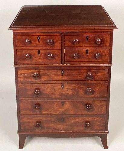 GEORGE III EBONY INLAID DRESSING