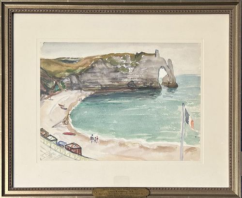 KRONBERG W C BEACH SCENE1935  38263b