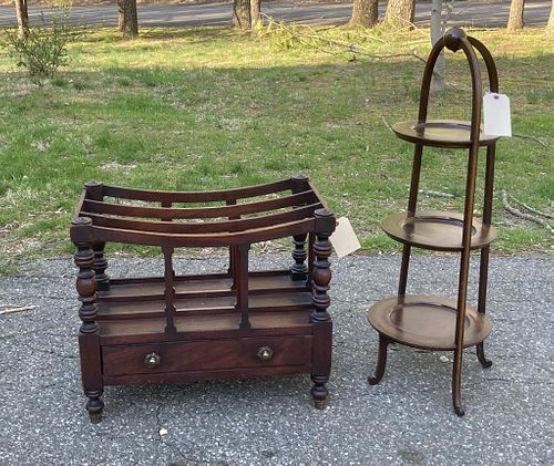 TWO SMALL ENGLISH FURNITURE ITEMScomprising 38264b