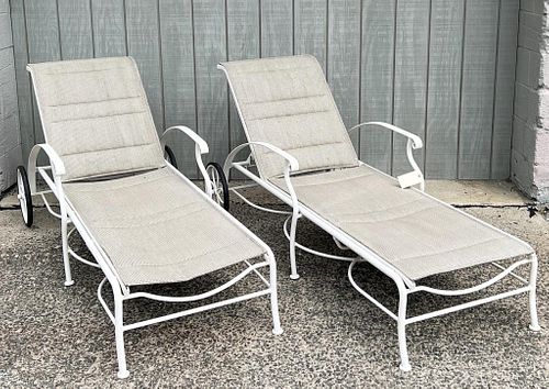PAIR GARDEN/POOL CHAISE LOUNGE