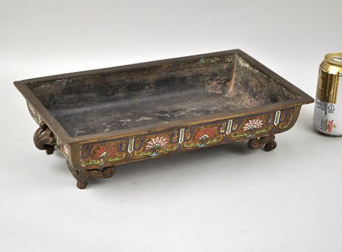 CHINESE CHAMPLEVE ENAMELED BRONZE 38268c