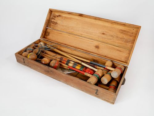 ANTIQUE CROQUET SETAntique Croquet Set