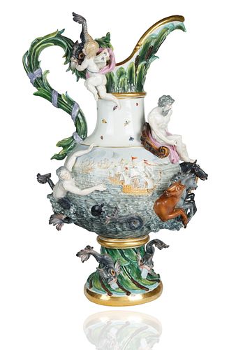 A MONUMENTAL MEISSEN PORCELAIN 3800b9