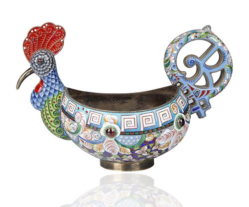 20TH CENTURY CLOISONNE ENAMEL SILVER 3800fa