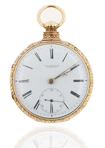 R G BEESLEY GOLD POCKET WATCHR G 38010b