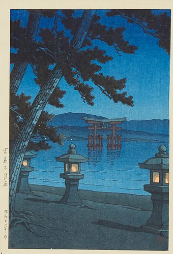 HASUI KAWASE MOONLIT NIGHT IN 38020c