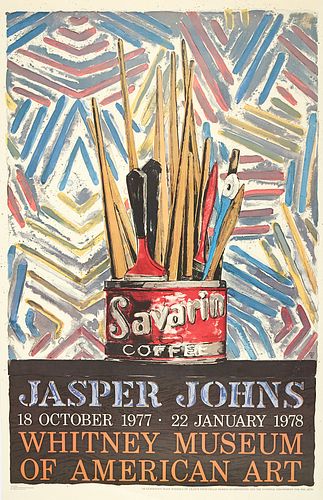 JASPER JOHNS SAVARIN WHITNEY EXHIBITION 380263