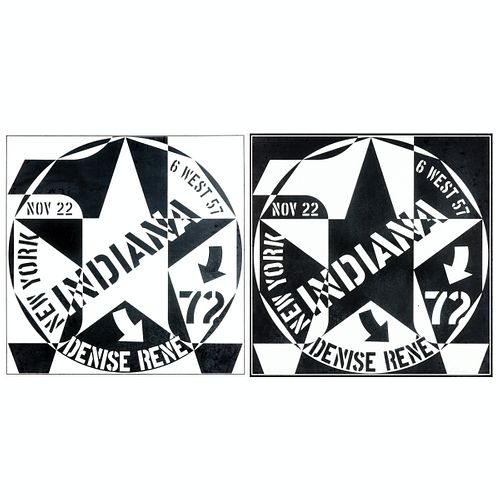 PAIR OF ROBERT INDIANA GALERIE 38025d