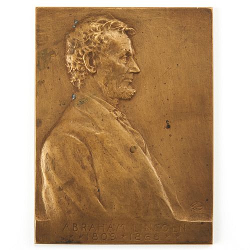 VICTOR D. BRENNER ABRAHAM LINCOLN BRONZE