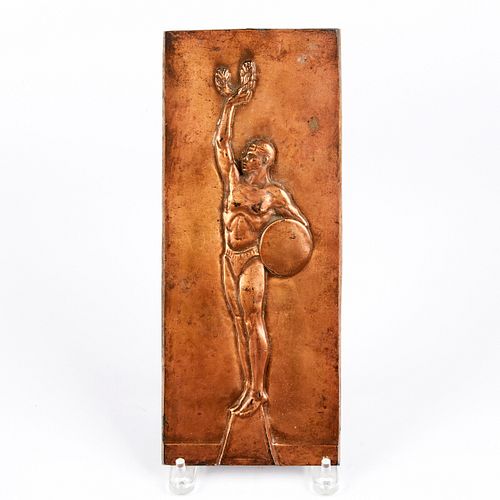 1920S OLYMPIC ATHLETE METAL RELIEF 380283