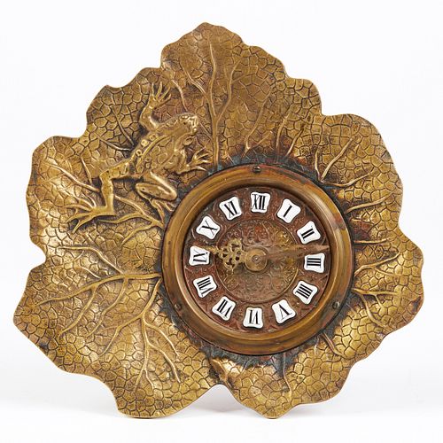 NEW HAVEN CLOCK CO LILY PAD FROG 380292